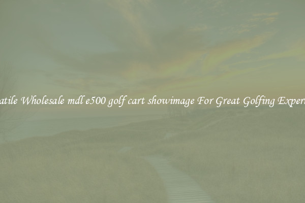 Versatile Wholesale mdl e500 golf cart showimage For Great Golfing Experience 