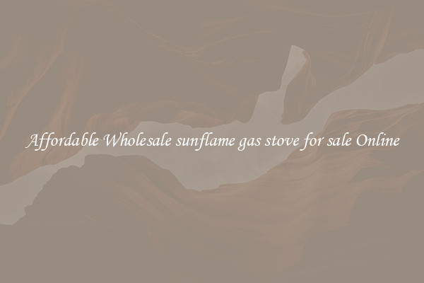 Affordable Wholesale sunflame gas stove for sale Online