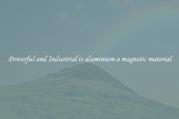 Powerful and Industrial is aluminium a magnetic material