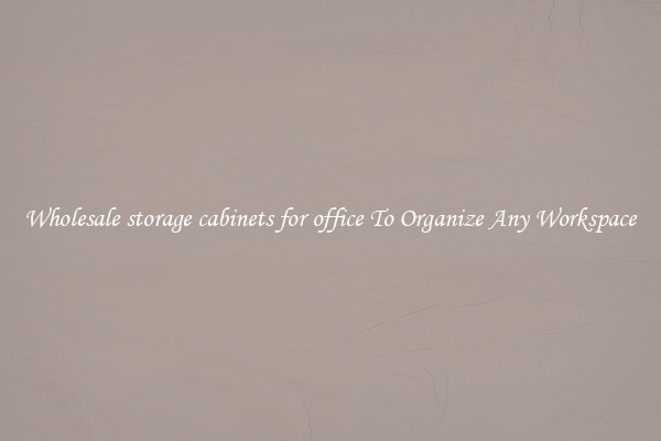Wholesale storage cabinets for office To Organize Any Workspace