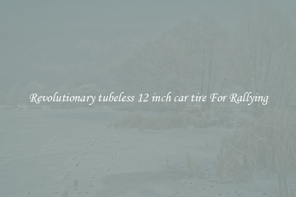Revolutionary tubeless 12 inch car tire For Rallying