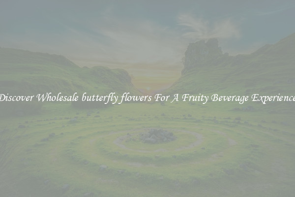 Discover Wholesale butterfly flowers For A Fruity Beverage Experience 