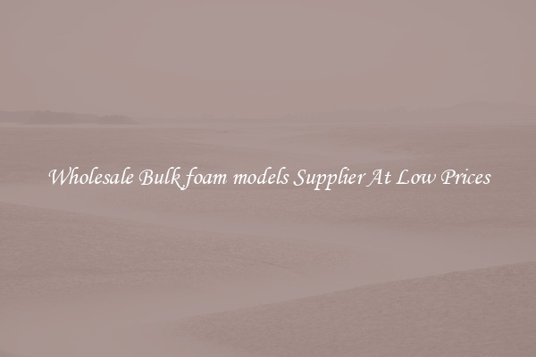 Wholesale Bulk foam models Supplier At Low Prices