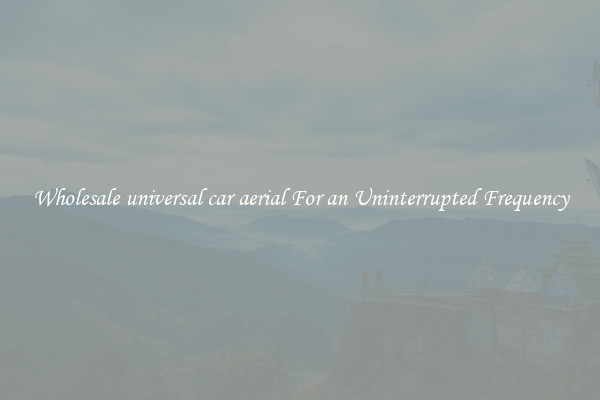 Wholesale universal car aerial For an Uninterrupted Frequency