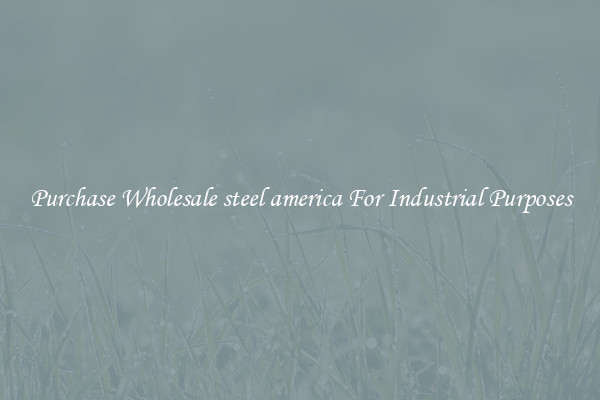 Purchase Wholesale steel america For Industrial Purposes